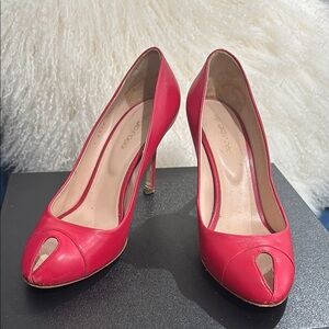 Sergio Rossi Red Stiletto Heels 38.5 (7.5)